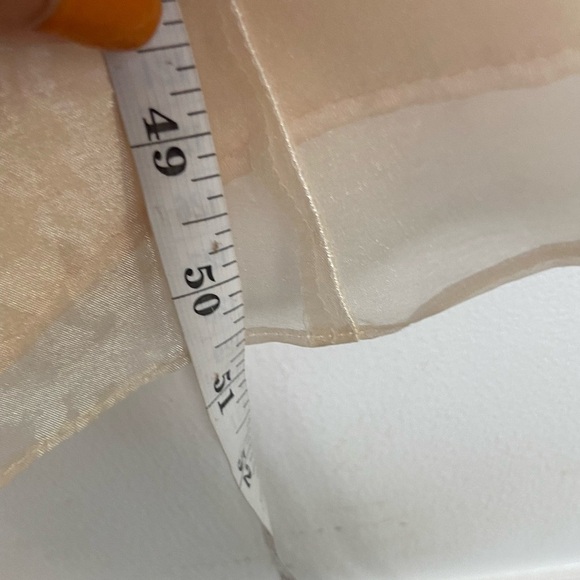 Scott Mc Clintock Y2K Millennial 2000's Chiffon Gown Size 4 Irisdecent Yellow US - Picture 6 of 8